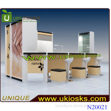 Eye Catching Customized Pedicure Nail Kiosks, Mall Nail Kiosk, Shopping Mall Nail Kiosk Design with CE